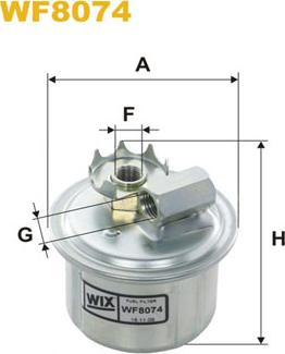 WIX Filters WF8074 - Топливный фильтр www.autospares.lv