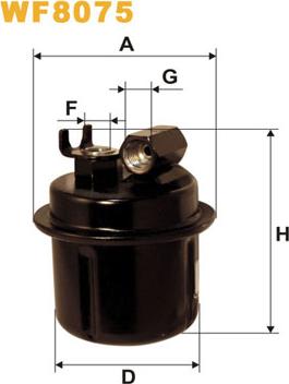 WIX Filters WF8075 - Топливный фильтр www.autospares.lv