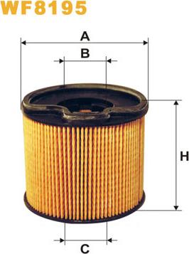 WIX Filters WF8195 - Degvielas filtrs www.autospares.lv