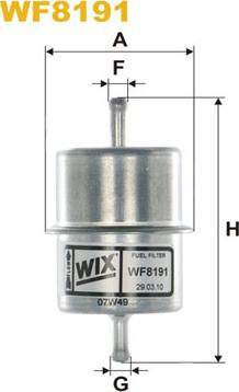 WIX Filters WF8191 - Degvielas filtrs www.autospares.lv