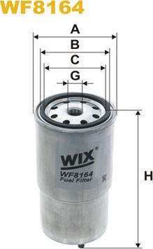 WIX Filters WF8164 - Degvielas filtrs autospares.lv