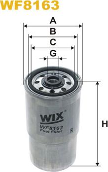 WIX Filters WF8163 - Degvielas filtrs autospares.lv