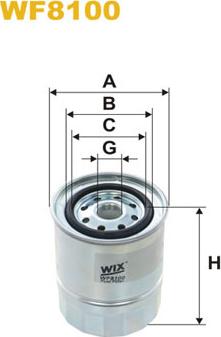 WIX Filters WF8100 - Degvielas filtrs www.autospares.lv