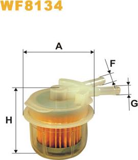 WIX Filters WF8134 - Топливный фильтр www.autospares.lv