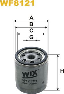 WIX Filters WF8121 - Degvielas filtrs autospares.lv