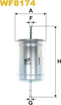 WIX Filters WF8174 - Топливный фильтр www.autospares.lv