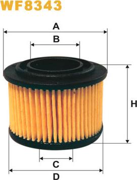 WIX Filters WF8343 - Degvielas filtrs www.autospares.lv