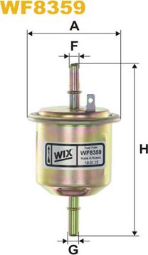 WIX Filters WF8359 - Degvielas filtrs www.autospares.lv