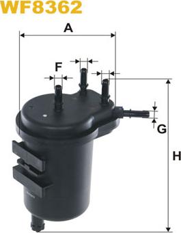 WIX Filters WF8362 - Degvielas filtrs autospares.lv