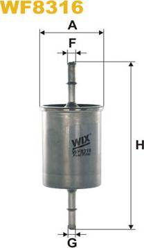 WIX Filters WF8316 - Degvielas filtrs autospares.lv