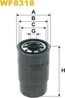 WIX Filters WF8318 - Degvielas filtrs autospares.lv