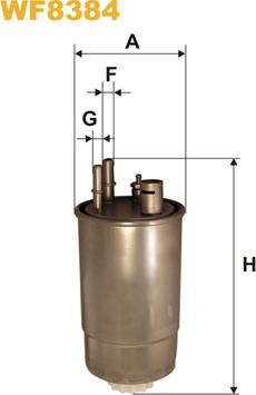 WIX Filters WF8384 - Degvielas filtrs www.autospares.lv