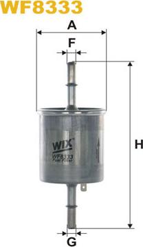 WIX Filters WF8333 - Degvielas filtrs www.autospares.lv