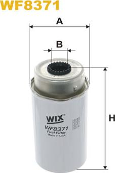 WIX Filters WF8371 - Degvielas filtrs www.autospares.lv