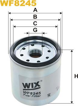 WIX Filters WF8245 - Degvielas filtrs autospares.lv