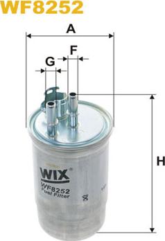 WIX Filters WF8252 - Degvielas filtrs www.autospares.lv