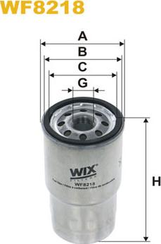 WIX Filters WF8218 - Degvielas filtrs autospares.lv