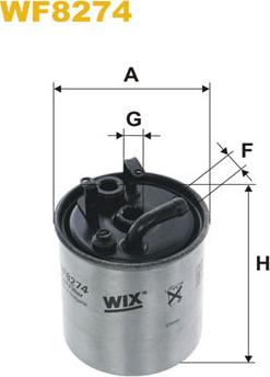 WIX Filters WF8274 - Degvielas filtrs www.autospares.lv