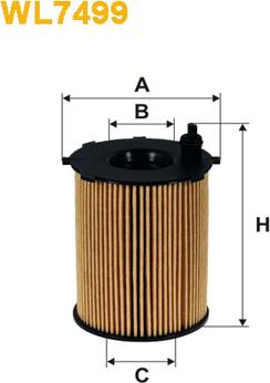 WIX Filters WL7499 - Eļļas filtrs autospares.lv