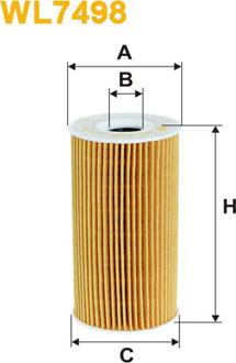 WIX Filters WL7498 - Eļļas filtrs www.autospares.lv