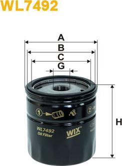 WIX Filters WL7492 - Oil Filter www.autospares.lv