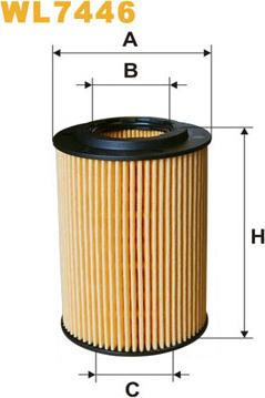 WIX Filters WL7446 - Eļļas filtrs www.autospares.lv