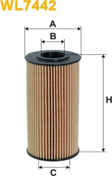 WIX Filters WL7442 - Масляный фильтр www.autospares.lv