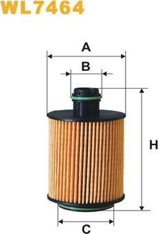 WIX Filters WL7464 - Eļļas filtrs www.autospares.lv