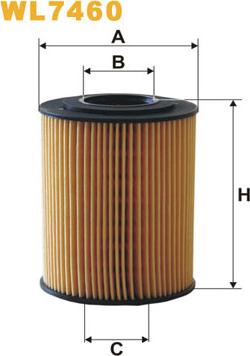 WIX Filters WL7460 - Eļļas filtrs www.autospares.lv