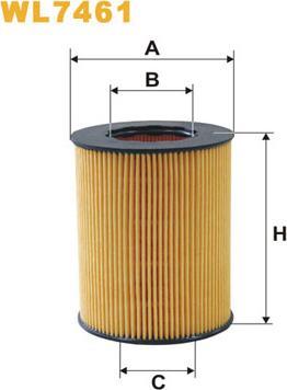 WIX Filters WL7461 - Eļļas filtrs www.autospares.lv