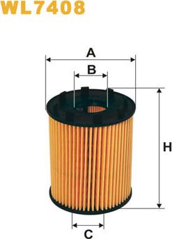 WIX Filters WL7408 - Eļļas filtrs www.autospares.lv