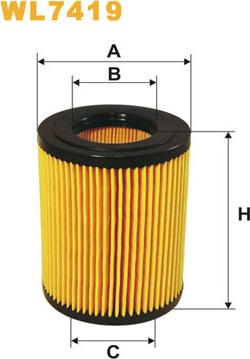 WIX Filters WL7419 - Eļļas filtrs www.autospares.lv