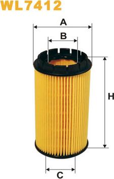 WIX Filters WL7412 - Eļļas filtrs www.autospares.lv