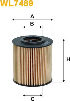 WIX Filters WL7489 - Eļļas filtrs www.autospares.lv