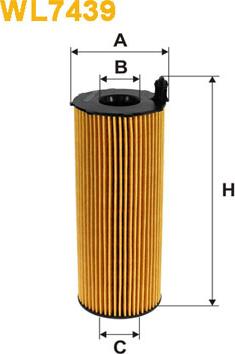 WIX Filters WL7439 - Масляный фильтр www.autospares.lv