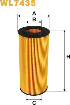 WIX Filters WL7435 - Eļļas filtrs autospares.lv