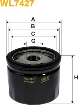 WIX Filters WL7427 - Oil Filter www.autospares.lv