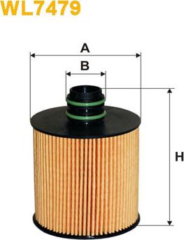 WIX Filters WL7479 - Масляный фильтр www.autospares.lv