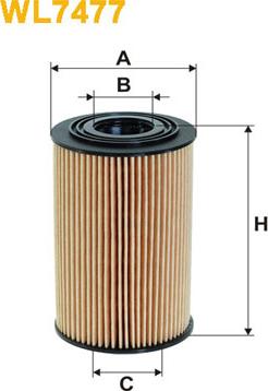 WIX Filters WL7477 - Eļļas filtrs www.autospares.lv