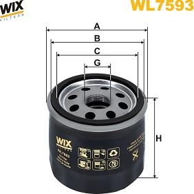 WIX Filters WL7593 - Oil Filter www.autospares.lv