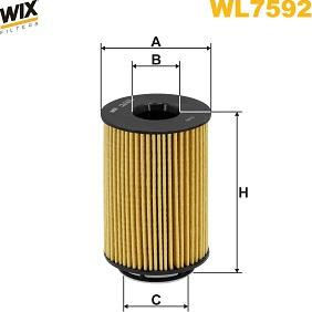 WIX Filters WL7592 - Eļļas filtrs www.autospares.lv