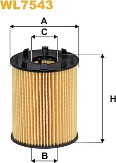 WIX Filters WL7543 - Eļļas filtrs autospares.lv