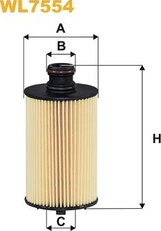 WIX Filters WL7554 - Eļļas filtrs www.autospares.lv