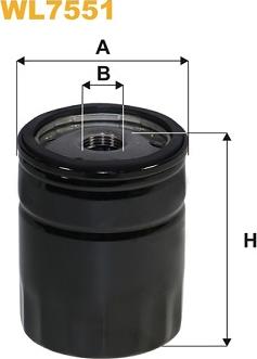 WIX Filters WL7551 - Oil Filter www.autospares.lv