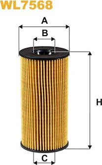 WIX Filters WL7568 - Eļļas filtrs www.autospares.lv