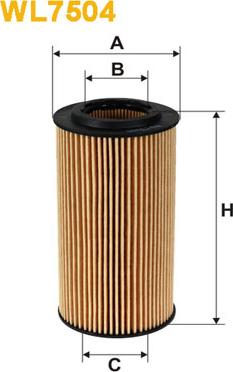 WIX Filters WL7504 - Eļļas filtrs www.autospares.lv