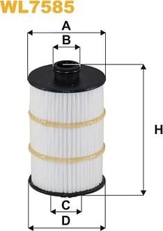 WIX Filters WL7585 - Eļļas filtrs www.autospares.lv