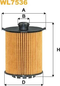 WIX Filters WL7536 - Eļļas filtrs www.autospares.lv