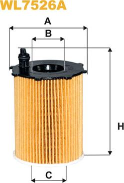 WIX Filters WL7526A - Eļļas filtrs www.autospares.lv