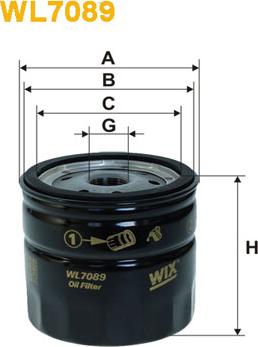 WIX Filters WL7089 - Eļļas filtrs www.autospares.lv